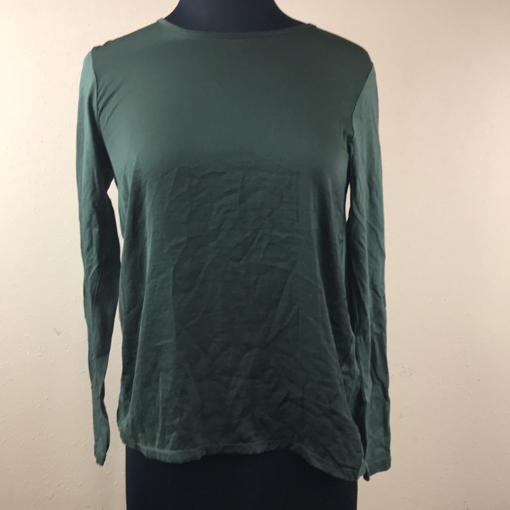 Michael Kors Woven Combo Top Size Small